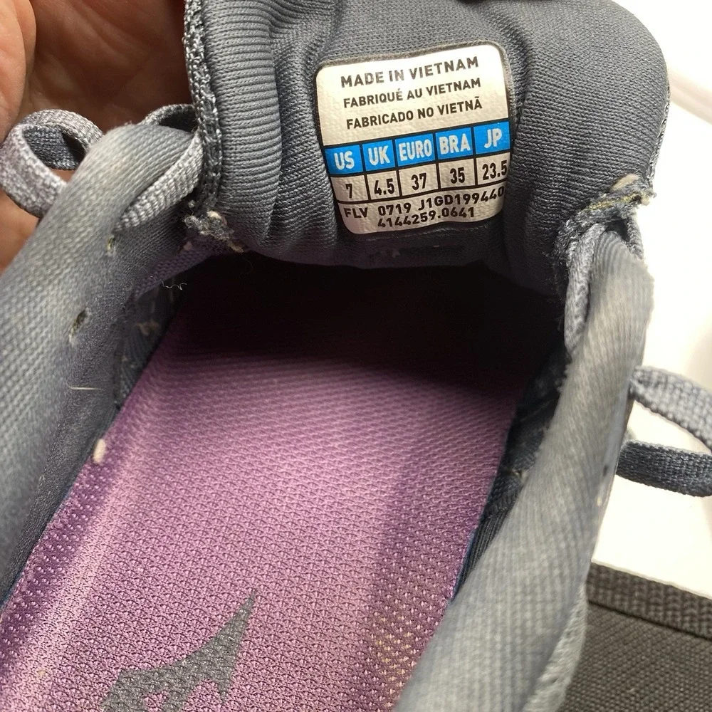 Mizuno Shoes Women Size 7 Wave Rider 23 Gray Athletic Running Trainers 3993 - Picture 11 of 16